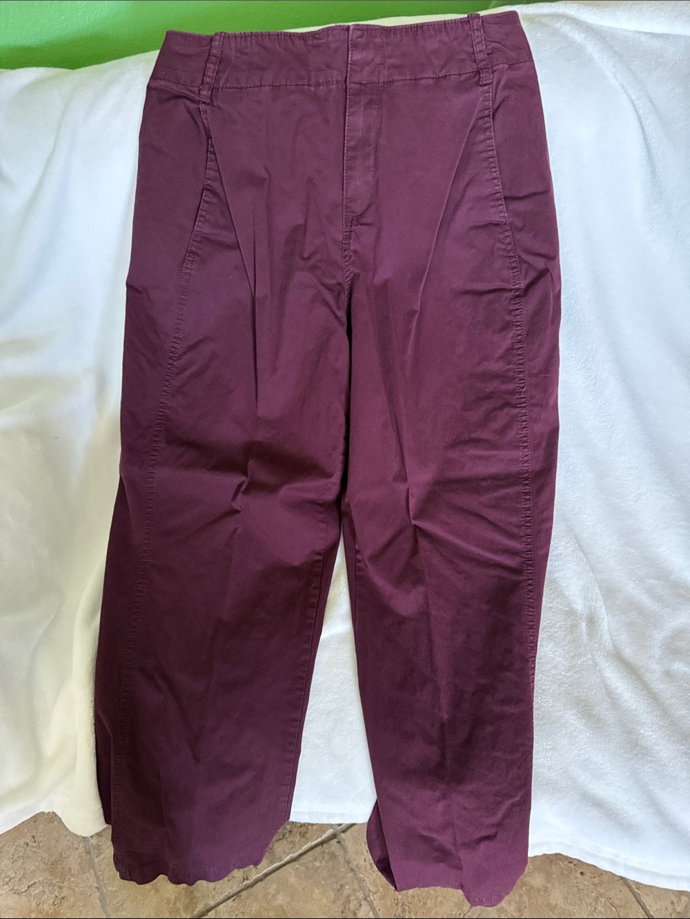 a new day Women’s Purple/Burgundy Wide-Leg Trousers